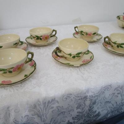 Sale Photo Thumbnail #1: 2 saucers are chipped, see pictures