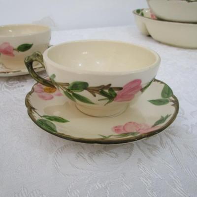 Sale Photo Thumbnail #4: 2 saucers are chipped, see pictures