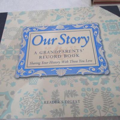 Sale Photo Thumbnail #88: "Norman Rockwell's Scrapbooks of a Young Boy", "Our Story, A Grandparents' Record Book"
