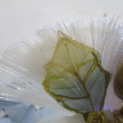 Sale Photo Thumbnail #110: Angel doll with fiber optic wings & porcelain head, arms & legs, Takes 3 AA batteries included, see pictures