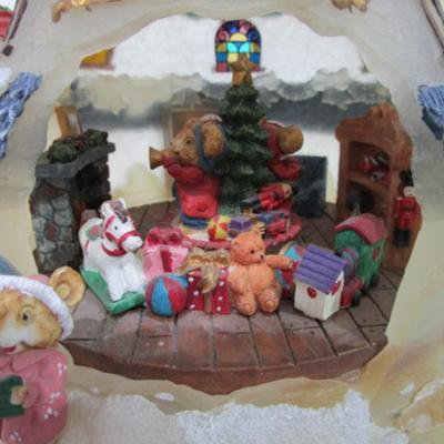 Sale Photo Thumbnail #122: Plays "White Christmas", Takes 2 AA batteries not included, 9-1/2" tall x 8" in diameter