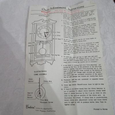 Sale Photo Thumbnail #132: Includes instructions & winding key, see pictures