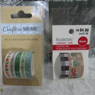 Sale Photo Thumbnail #214: Windsock, Winter Forest essential oils, battery powered candles take 2 AA batteries not included, 2 pkg Washi tape