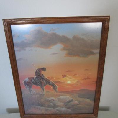 Sale Photo Thumbnail #245: By Marianne Caroselli, 17-1/2" wide x 21-1/2" tall, has non-glare glass