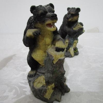 Sale Photo Thumbnail #397:  One bear is 5-1/2", one is5-1/4 tall, one is 4", one is 2-3/4"