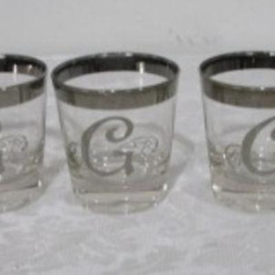 Sale Photo Thumbnail #474: Monogram is G, 3-3/8" tall x 2-7/8 in diameter, See pictures