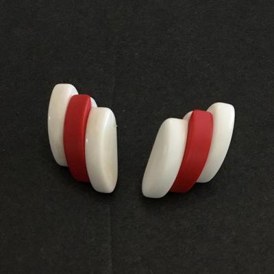 Vintage Lucite type stud, earrings