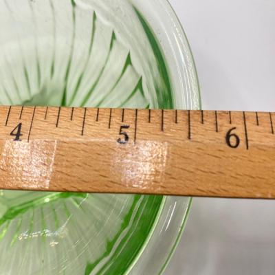LOT 244: Four Uranium Glass Nesting Bowls