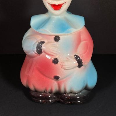 LOT 257: Vintage USA American Bisque Clown Cookie Jar