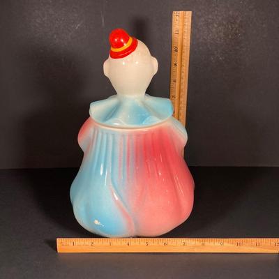 LOT 257: Vintage USA American Bisque Clown Cookie Jar