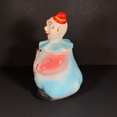 LOT 257: Vintage USA American Bisque Clown Cookie Jar