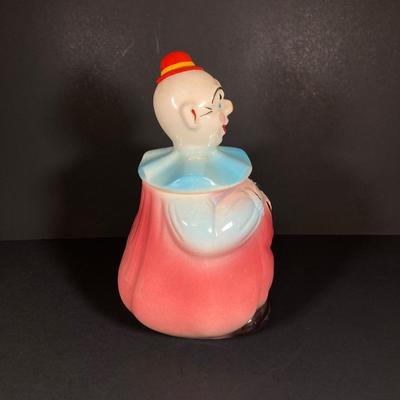 LOT 257: Vintage USA American Bisque Clown Cookie Jar