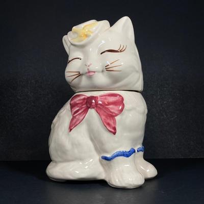 LOT 261: Vintage Shawnee Pottery Puss 'n Boots Cookie Jar