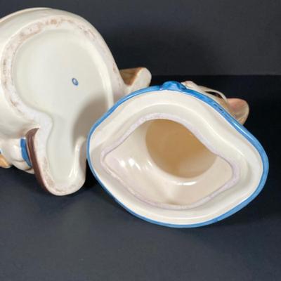 LOT 267: Vintage Sailor Boy Kitty / Cat Cookie Jar (Made in Japan)