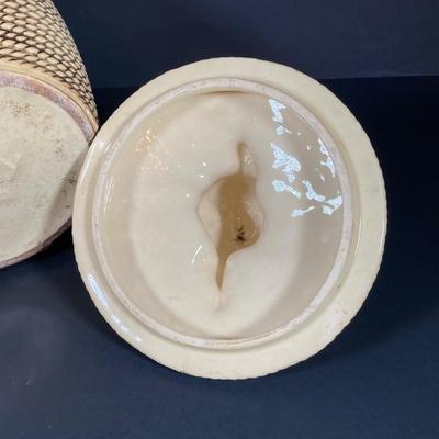 LOT 270: Vintage McCoy USA Pottery Forbidden Fruit Cookie Jar