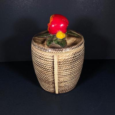 LOT 270: Vintage McCoy USA Pottery Forbidden Fruit Cookie Jar