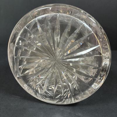 LOT 289: Sterling Silver & Crystal Coasters (11) JG Durand Glasses (3), Beautiful Cut Glass Pitcher