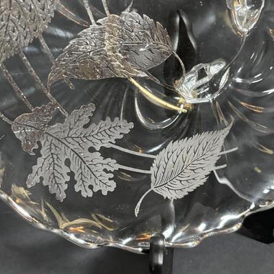 LOT 294: Vintage Sugar Bowls w/Sterling Silver Lids (3), Footed Cake Plate w/Silver Overlay Autumn Leaves, FB Rodgers Candle Holders...