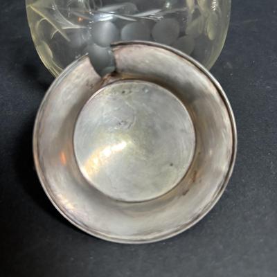 LOT 294: Vintage Sugar Bowls w/Sterling Silver Lids (3), Footed Cake Plate w/Silver Overlay Autumn Leaves, FB Rodgers Candle Holders...