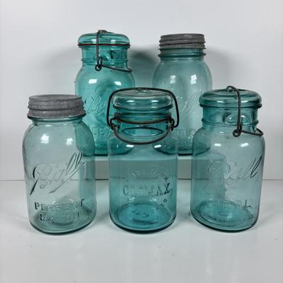 LOT 296: Vintage Canning Jars