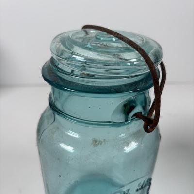 LOT 316: Collection of Five Vintage Canning Jars
