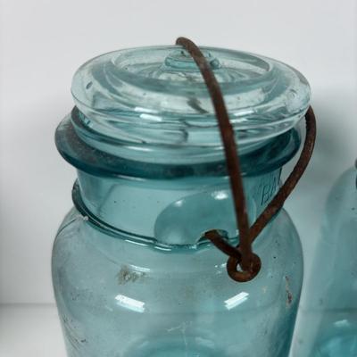 LOT 316: Collection of Five Vintage Canning Jars