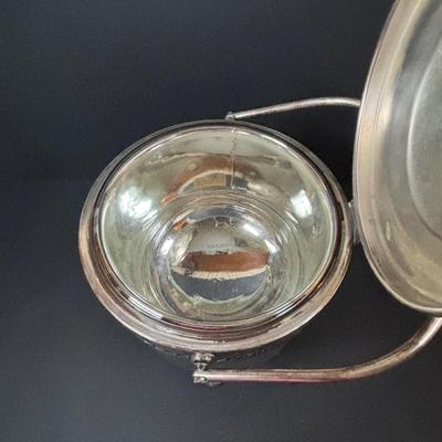 LOT 317: Vintage Silver on Copper Vacuum Insulted Ice Bucket, Lausitzer Hand-Cut Crystal Glass Set and Cordless Electric Mixer