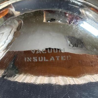 LOT 317: Vintage Silver on Copper Vacuum Insulted Ice Bucket, Lausitzer Hand-Cut Crystal Glass Set and Cordless Electric Mixer