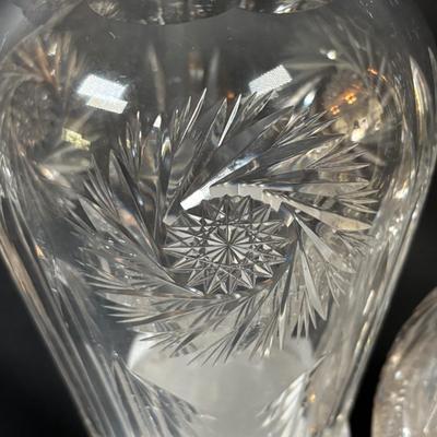 LOT 318: Crystal Collection: Sparkling Cut Crystal Water/Wine Carafes, Galena and JG Durand