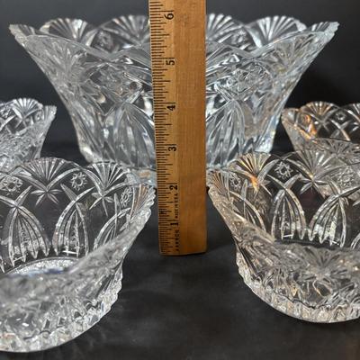 LOT 318: Crystal Collection: Sparkling Cut Crystal Water/Wine Carafes, Galena and JG Durand