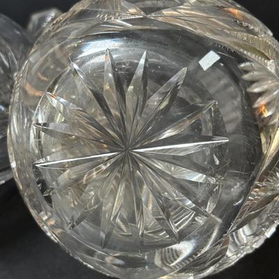 LOT 318: Crystal Collection: Sparkling Cut Crystal Water/Wine Carafes, Galena and JG Durand