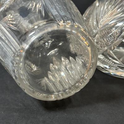 LOT 318: Crystal Collection: Sparkling Cut Crystal Water/Wine Carafes, Galena and JG Durand