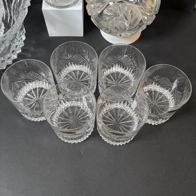 LOT 318: Crystal Collection: Sparkling Cut Crystal Water/Wine Carafes, Galena and JG Durand