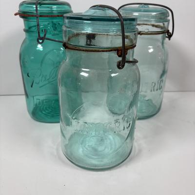 LOT 319: Vintage Canning Jars & More