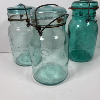 LOT 319: Vintage Canning Jars & More