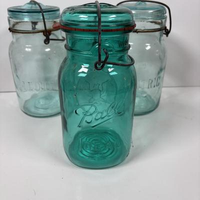 LOT 319: Vintage Canning Jars & More