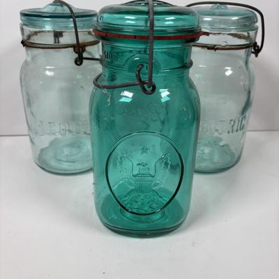 LOT 319: Vintage Canning Jars & More