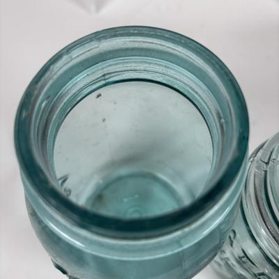 LOT 321: Collection of Six Vintage Canning Jars w/Zinc Lids