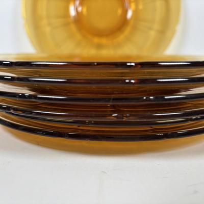 LOT 322 Vintage Amber Dinnerware/Glass Collection