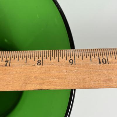 LOT 324: Vintage Forest Green Glassware