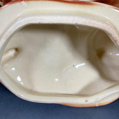 LOT 325: Vintage McCoy USA Pottery Squirrel Cookie Jar