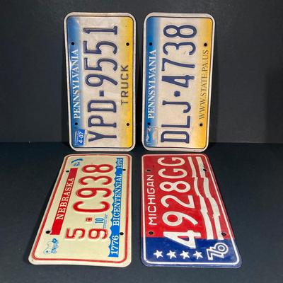 LOT 329: License Plates - Pennsylvania, Nebraska and Michigan