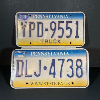 LOT 329: License Plates - Pennsylvania, Nebraska and Michigan