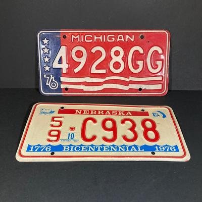 LOT 329: License Plates - Pennsylvania, Nebraska and Michigan