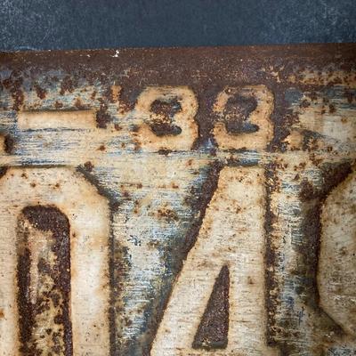 LOT 332: Three Vintage 1933 New Jersey License Plates