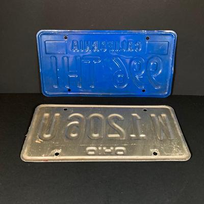 LOT 333: Collection of Vintage License Plates - California, Ohio and Mississippi