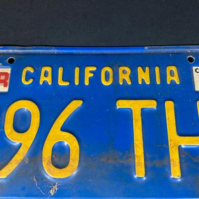 LOT 333: Collection of Vintage License Plates - California, Ohio and Mississippi