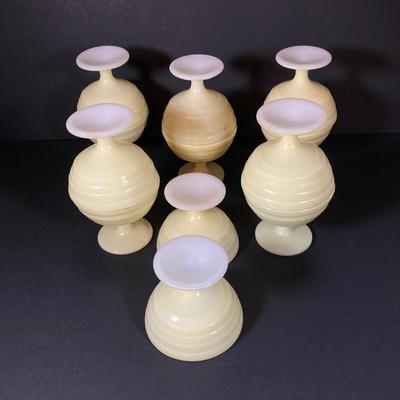 LOT 335: Pale Yellow / White Dinnerware Collection