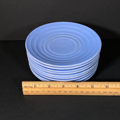 LOT 336: Collection of Pastel Blue Cups, Saucers and Plates