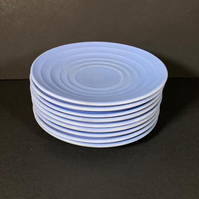 LOT 336: Collection of Pastel Blue Cups, Saucers and Plates